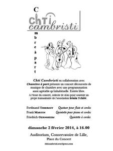 Flyer concert croisé 2014